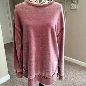Southern Fried Cotton Maroon Crewneck Sweatshirt